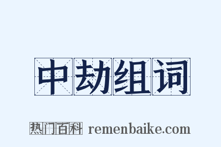 中劫组词是什么意思的图片